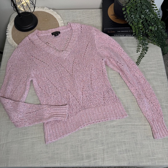 As by Df Sweaters - As by Df Womens Pink Long Sleeve Pullover Knit Sweater Top Size XS